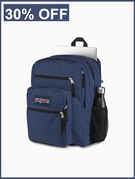 Large 34L Nylon Backpack Lightweight High School Daypack main image 4